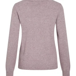 VILA dame strik VIRIL - Toadstool Light Melange