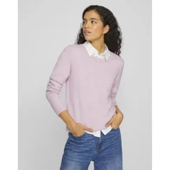 VILA dame strik VIRIL - Winsome Orchid MELANGE