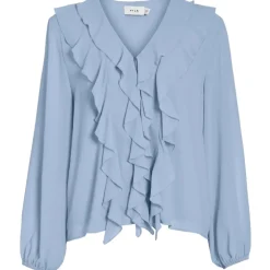 VILA DAME TOP VIANE - Kentucky blue