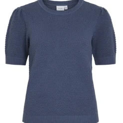 Vila dame top VIDALO - Vintage Indigo