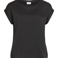 VILA dame top VIELLETTE - Black