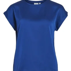 VILA dame top VIELLETTE - Mazarine Blue