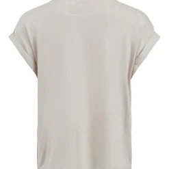 VILA dame top VIELLETTE - Cement