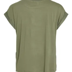 VILA dame top VIELLETTE - Oil Green