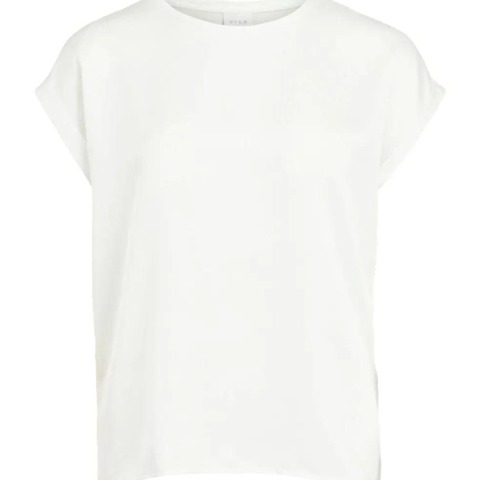 VILA dame top VIELLETTE - Snow white