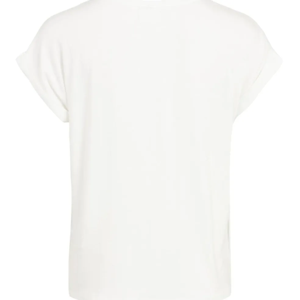 VILA dame top VIELLETTE - Snow white