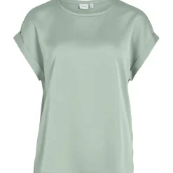 VILA dame top VIELLETTE - Silt Green