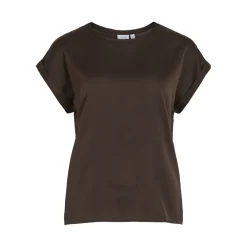 VILA dame top VIELLETTE - Coffee Bean