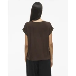 VILA dame top VIELLETTE - Coffee Bean