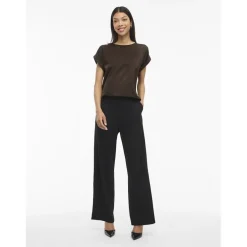 VILA dame top VIELLETTE - Coffee Bean