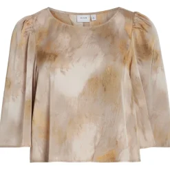 VILA dame top VINIKA - Birch Graphic