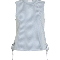 VILA dame top VISTRIPLO - Regatta Stripes BIRCH