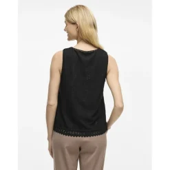 VILA dame top VITORTENA - Black Beauty