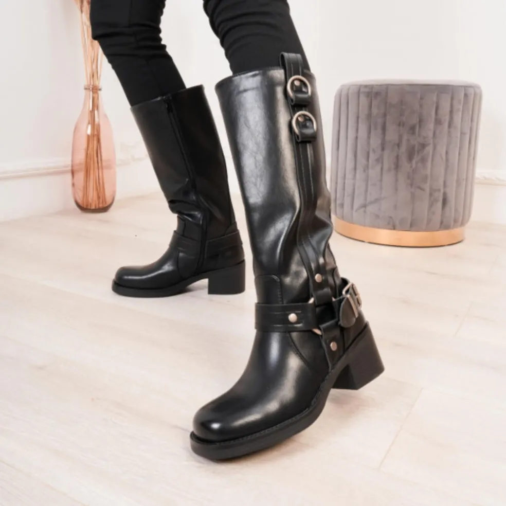 Yolene dame støvler 9639A - Black